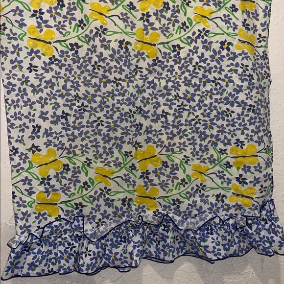 Vintage butterfly flower pillowcase J P Stevens Utica Butterfly Floral bed - Picture 2 of 5